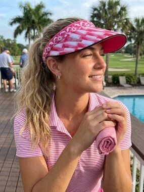 Glove It Pink Floral Visor